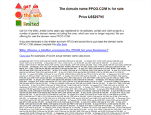 Tablet Screenshot of ppog.com